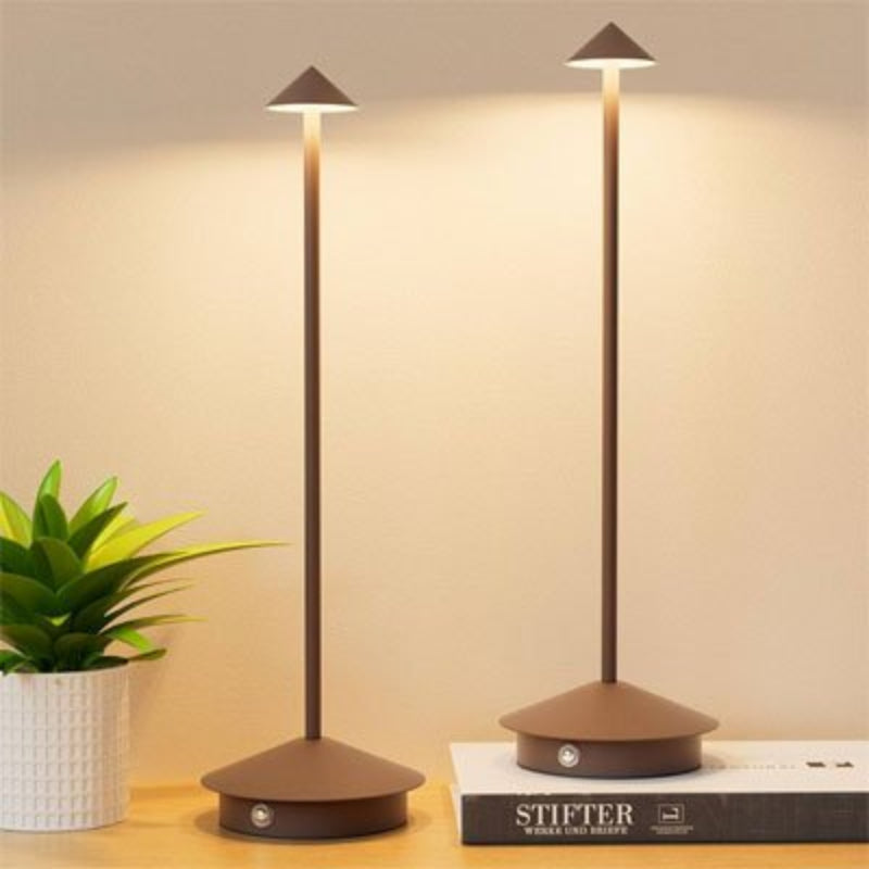 Lampe de chevet en duo de couleur marron