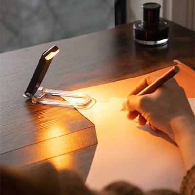 Lampe de lecture noire avec clip