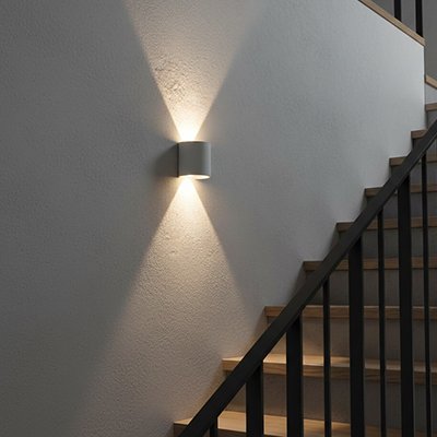 Applique murale escalier extérieur blanc