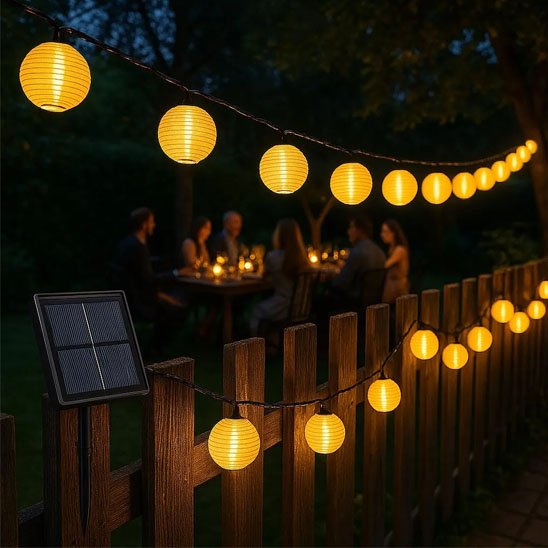 guirlande lumineuse solaire double