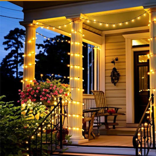 Guirlande lumineuse solaire maison