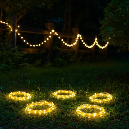 Guirlande lumineuse solaire suspendue