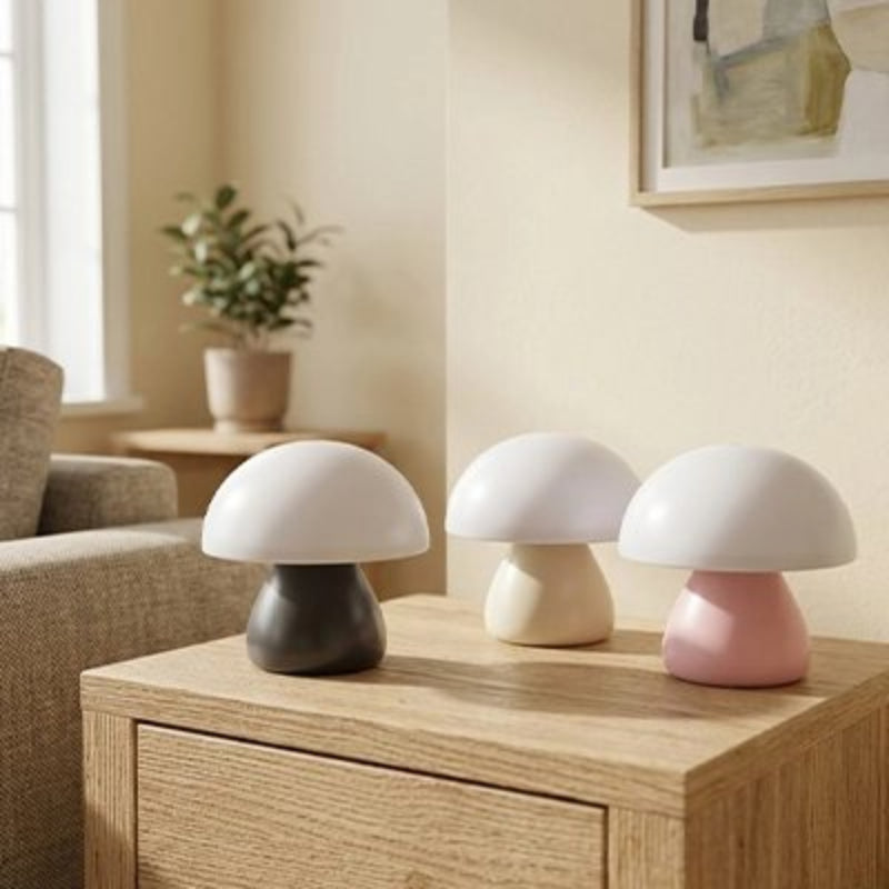 Lampe champignon trois couleurs