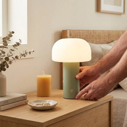 Lampe champignon vert lumiere apaisante