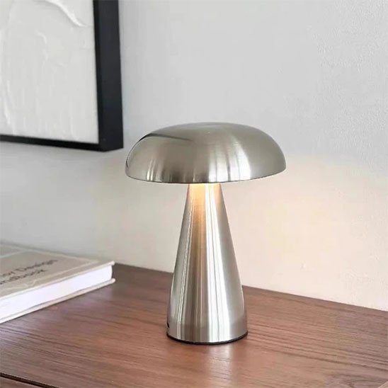 Lampe chevet champignon lumière douche jour