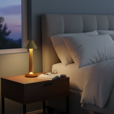Lampe de bureau LED modèle C ambiance apaisante