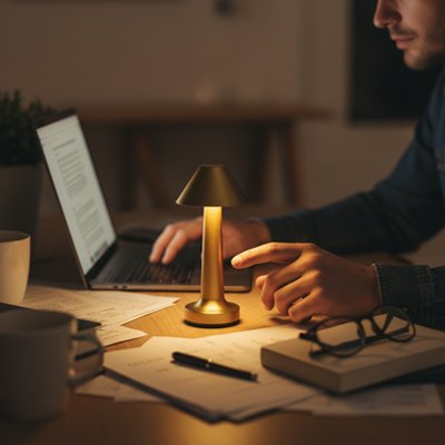 Lampe de bureau LED modèle C tactile