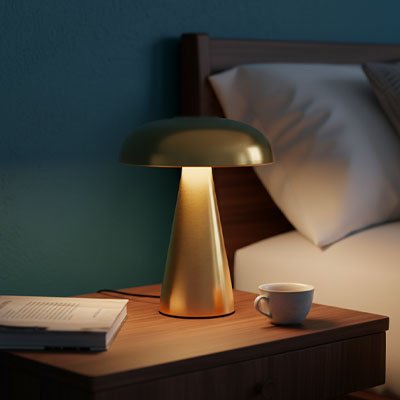 Lampe de bureau LED sur table de nuit