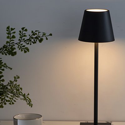 Lampe de chevet noire ambiance feutrée