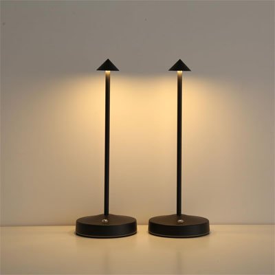 Lampe de chevet noire en duo