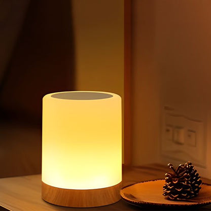 Lampe de chevet tactile décoration naturelle