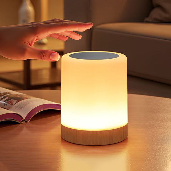 Lampe de chevet tactile effleurement de la main