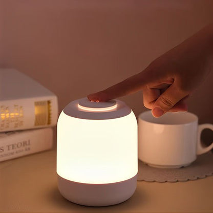 Lampe de chevet tactile rose lumière ajustable 
