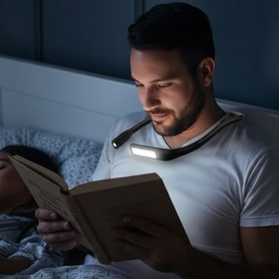 Lampe de lecture homme confortable au lit